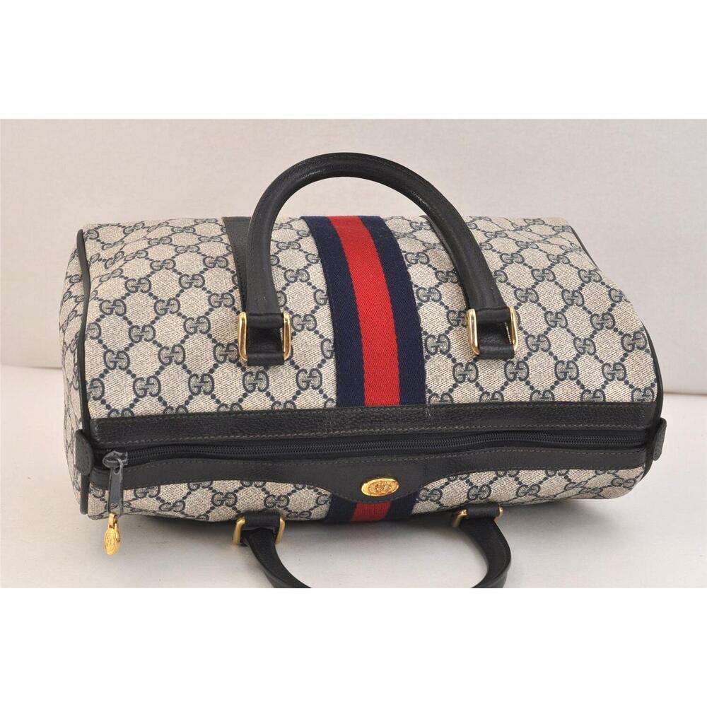 Auth Gucci Sherry Line Hand Boston Bag #144219G45B - Picture 6 of 15